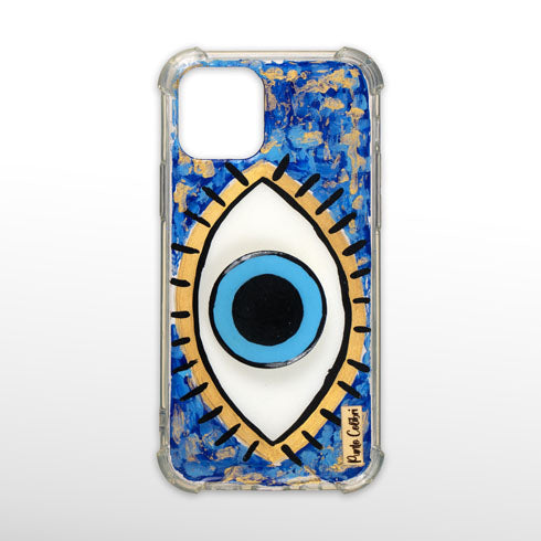 Ojo turco azul con pop socket